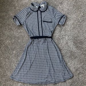 🤍Monteau Navy & white skater dress 🤍 NBW